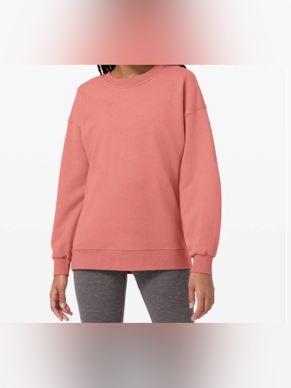 Lululemon Perfectly Oversized Crew Sweatshirt - Soft Cranberry Dusty Rose
